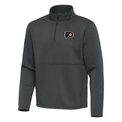 Philadelphia Flyers - Antigua Twist Quarter-Zip Pullover Jacket Pewter