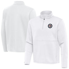 Winnipeg Jets - Antigua Twist Quarter-Zip Pullover Jacket White