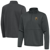 Vegas Golden Knights Antigua Twist Quarter-Zip Pullover Jacket Pewter