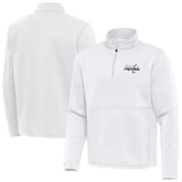 Washington Capitals Antigua Twist Quarter-Zip Pullover Jacket White
