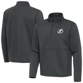 Tampa Bay Lightning - Antigua Twist Quarter-Zip Pullover Jacket Pewter