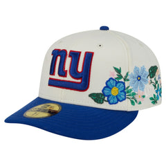 New York Giants New Era Tonal Floral 59FIFTY Fitted Hat Cream/Royal - NFL