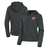 Cincinnati Reds Antigua Women's Contemporary Quarter-Zip Hoodie for sale