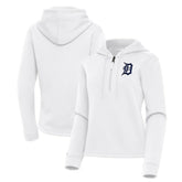 Detroit Tigers Antigua Women's Contemporary Quarter-Zip Hoodie Lifestyle