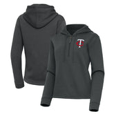 Minnesota Twins Antigua Women's Contemporary Quarter-Zip Hoodie for sale