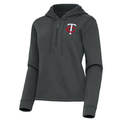 Minnesota Twins Antigua Women's Contemporary Quarter-Zip Hoodie for sale