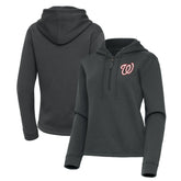 Washington Nationals Antigua Women's Contemporary Quarter-Zip Hoodie Sale