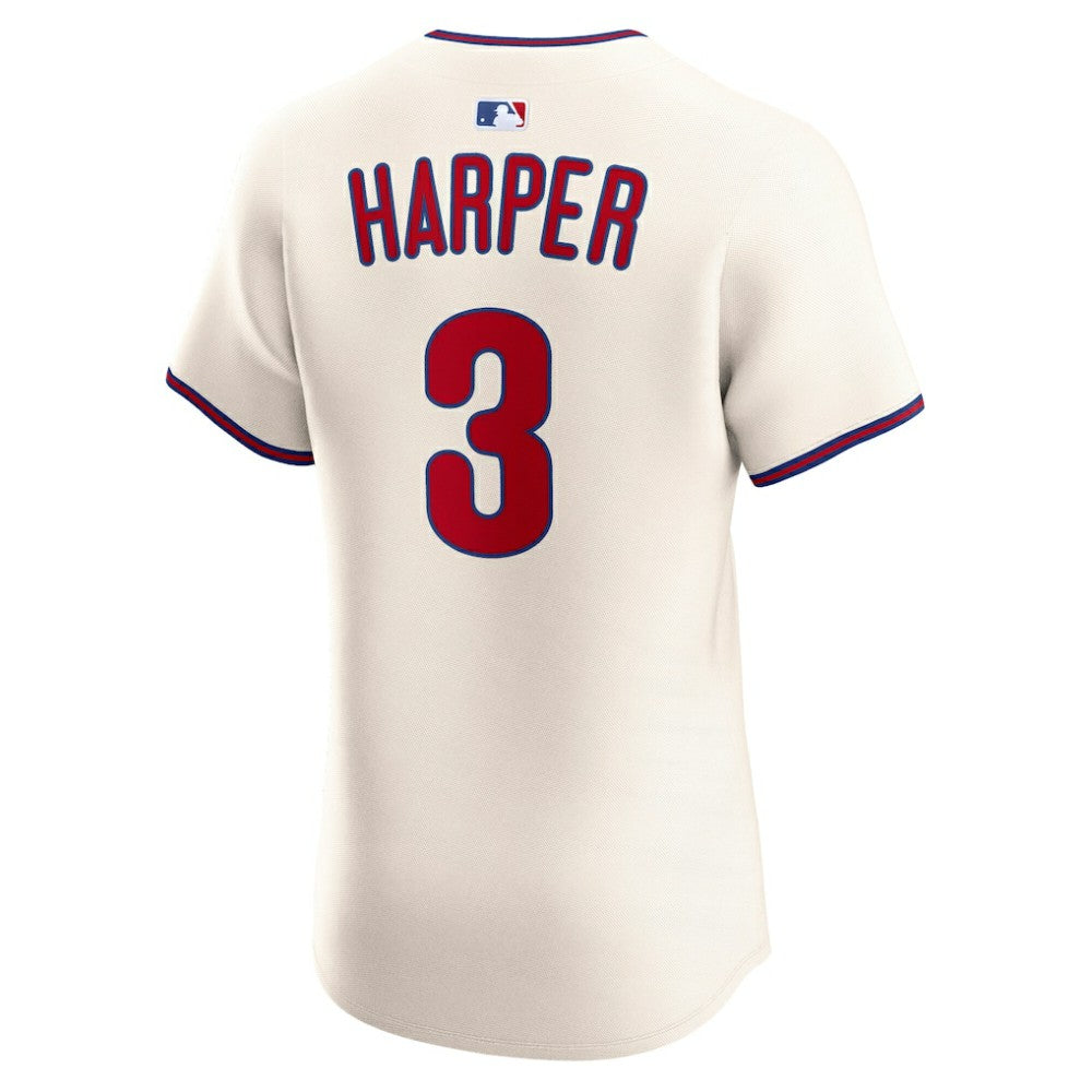 Bryce Harper Philadelphia Phillies Nike Alternate 2 Elite Jersey - Cream | MLB Jerseys