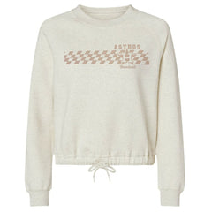Houston Astros Soft as a Grape Women's Tonal Checkered Sweatshirt Lifestyle