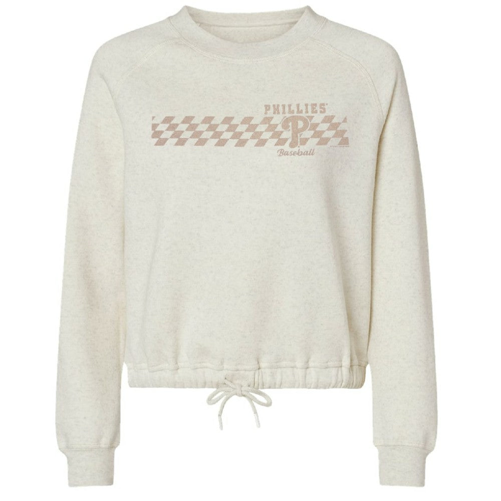 Philadelphia Phillies Soft as a Grape Women's Tonal Checkered Sweatshirt Online