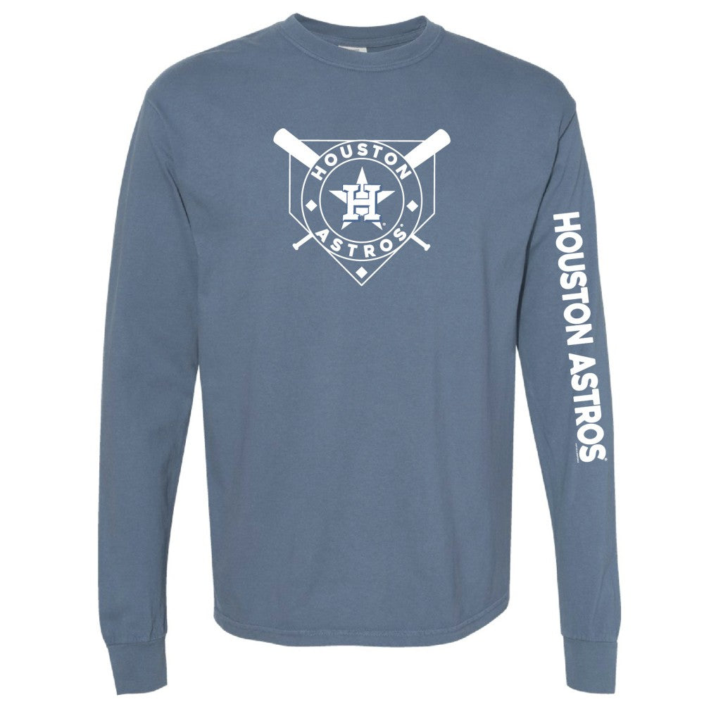 Houston Astros Soft as a Grape Women's Pigment Dye Long Sleeve T-Shirt discount