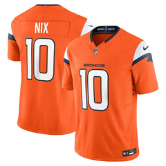 Bo Nix Denver Broncos Vapor F.U.S.E. Limited Jersey Orange - Nike