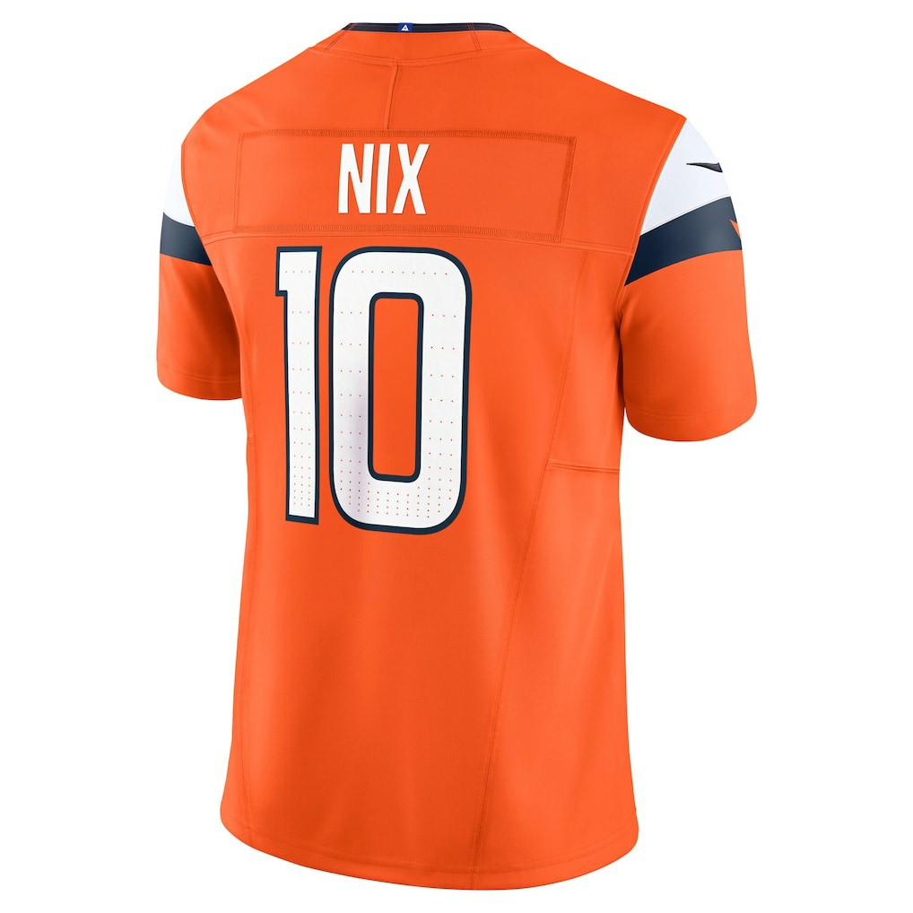 Bo Nix Denver Broncos Vapor F.U.S.E. Limited Jersey - Orange | NFL Jerseys