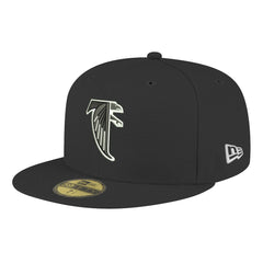 Atlanta Falcons New Era Omaha Throwback 59FIFTY Fitted Hat Black - NFL