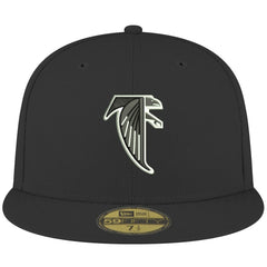 Atlanta Falcons New Era Omaha Throwback 59FIFTY Fitted Hat Black - NFL