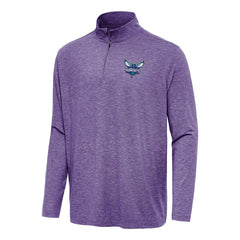 NBA - Charlotte Hornets Antigua Hunk Quarter-Zip Top - Heather Purple