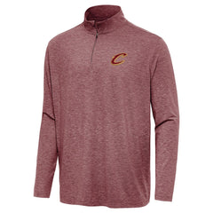 NBA - Cleveland Cavaliers Antigua Hunk Quarter-Zip Top - Heather Wine