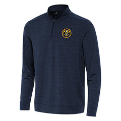 NBA - Denver Nuggets Antigua Bright Quarter-Zip Top - Heather Navy