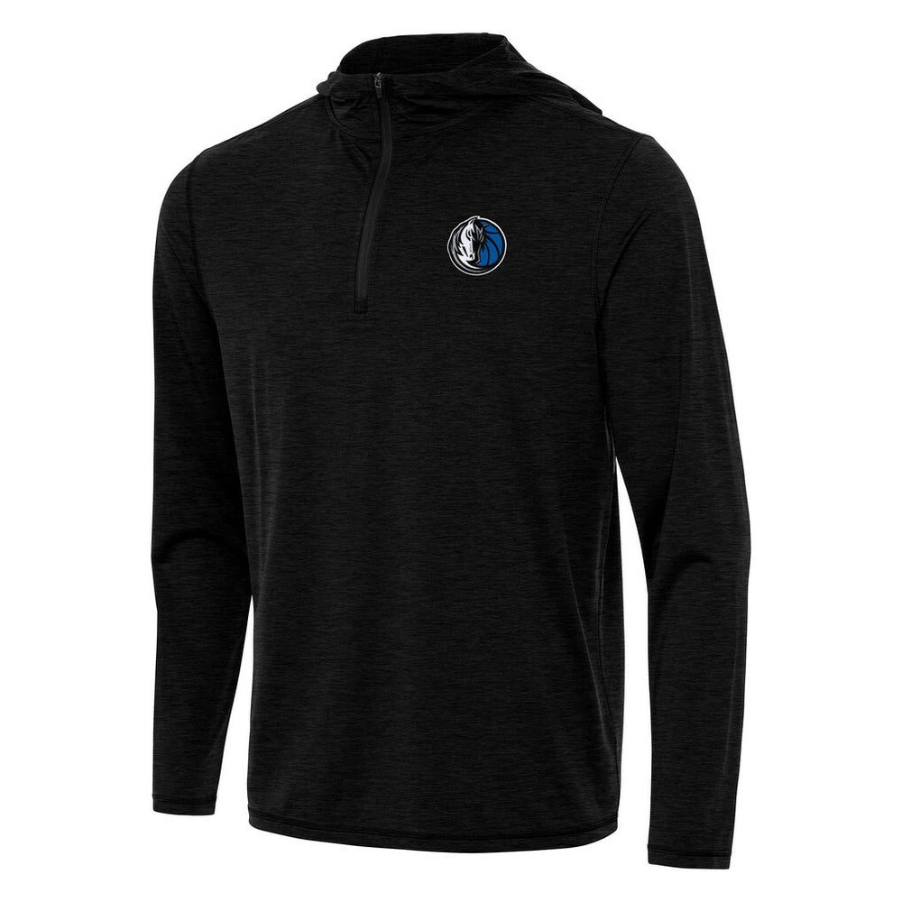 NBA - Dallas Mavericks Antigua Tidy Quarter-Zip Hoodie - Heather Black