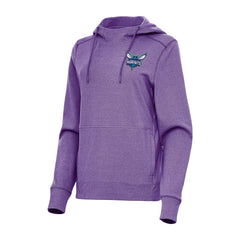NBA - Charlotte Hornets Antigua Women's Justice Pullover Hoodie - Heather Purple