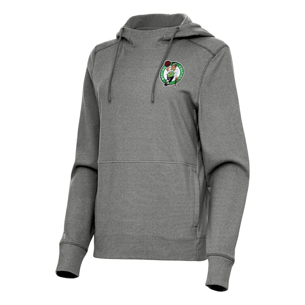 NBA - Boston Celtics Antigua Women's Justice Pullover Hoodie - Heather Charcoal