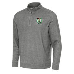 NBA - Boston Celtics Antigua Subtle Quarter-Zip Sweatshirt - Heather Black