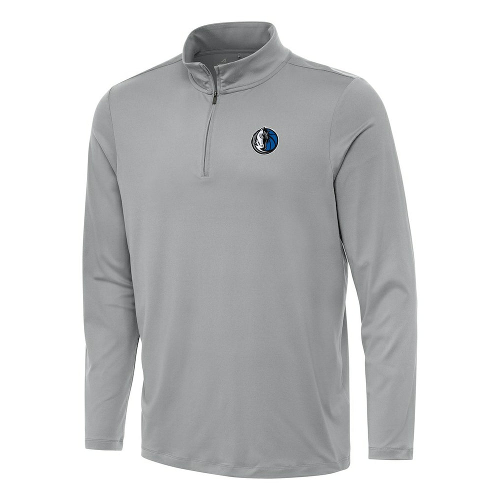 NBA - Dallas Mavericks Antigua Reprocess Quarter-Zip Top - Gray