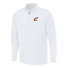 NBA - Cleveland Cavaliers Antigua Reprocess Quarter-Zip Top - White