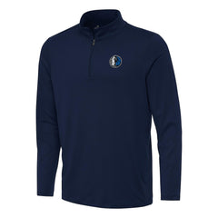 NBA - Dallas Mavericks Antigua Reprocess Quarter-Zip Top - Navy