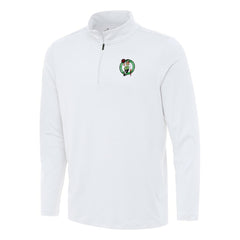 NBA - Boston Celtics Antigua Reprocess Quarter-Zip Top - White