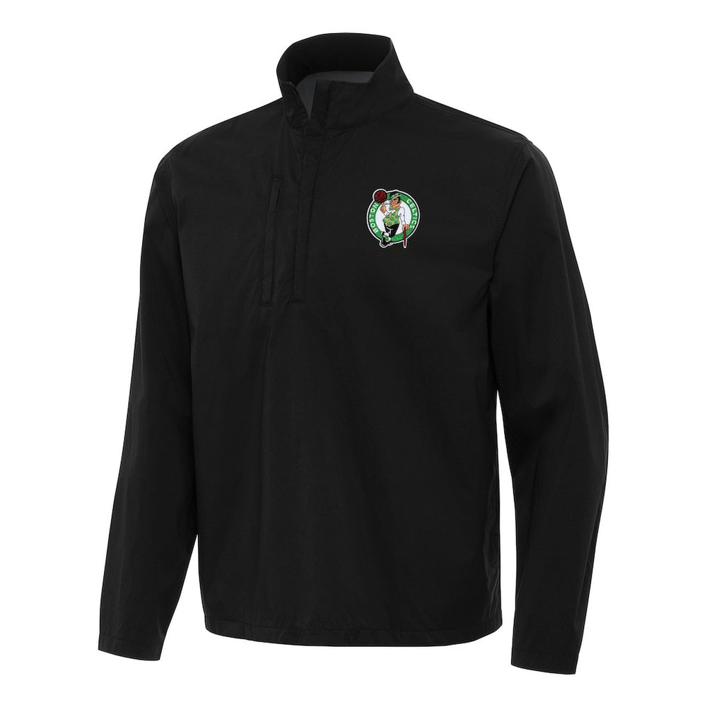 NBA - Boston Celtics Antigua Brisk Quarter-Zip Windbreaker - Black