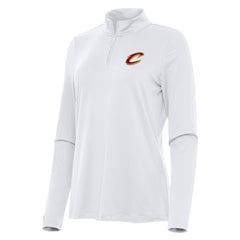 NBA - Cleveland Cavaliers Antigua Women's Reprocess Quarter-Zip Top - White