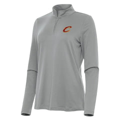 NBA - Cleveland Cavaliers Antigua Women's Reprocess Quarter-Zip Top - Gray