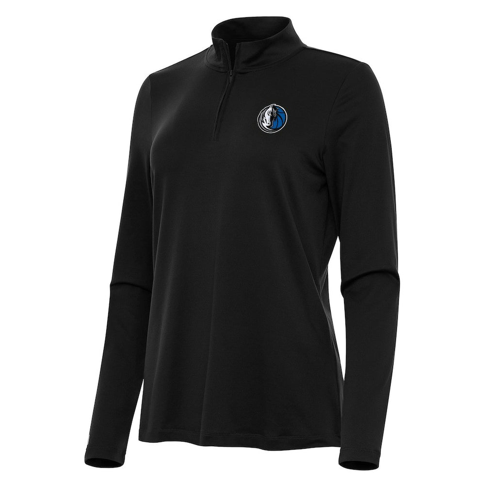NBA - Dallas Mavericks Antigua Women's Reprocess Quarter-Zip Top - Black