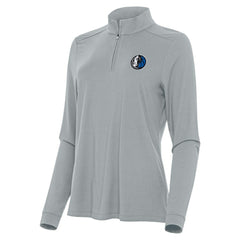NBA - Dallas Mavericks Antigua Women's Intent Quarter-Zip Top - Gray