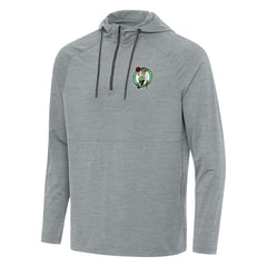 NBA - Boston Celtics Antigua Spikes Raglan Quarter-Zip Hoodie - Heather Gray
