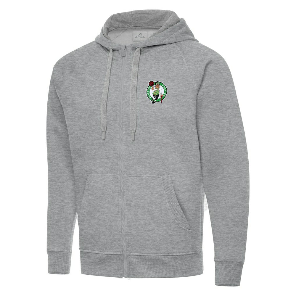 NBA - Boston Celtics Antigua Big & Tall Victory Full-Zip Hoodie Jacket - Heather Gray