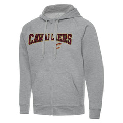 NBA - Cleveland Cavaliers Antigua Big & Tall Victory Full-Zip Hoodie Jacket - Heather Gray
