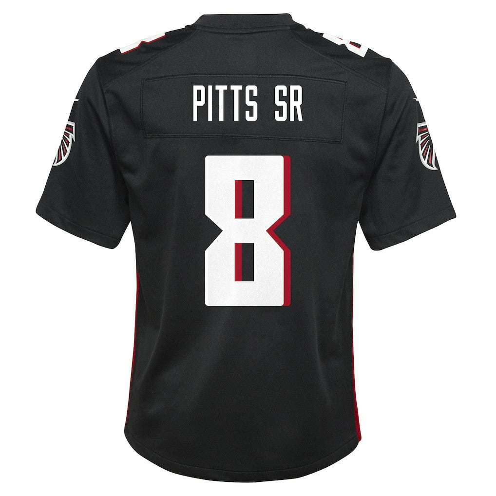 Kyle Pitts Sr. Atlanta Falcons Youth Game Jersey - Black | NFL Jerseys