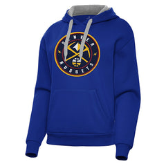 NBA - Denver Nuggets Antigua Women's Victory Pullover Hoodie - Royal