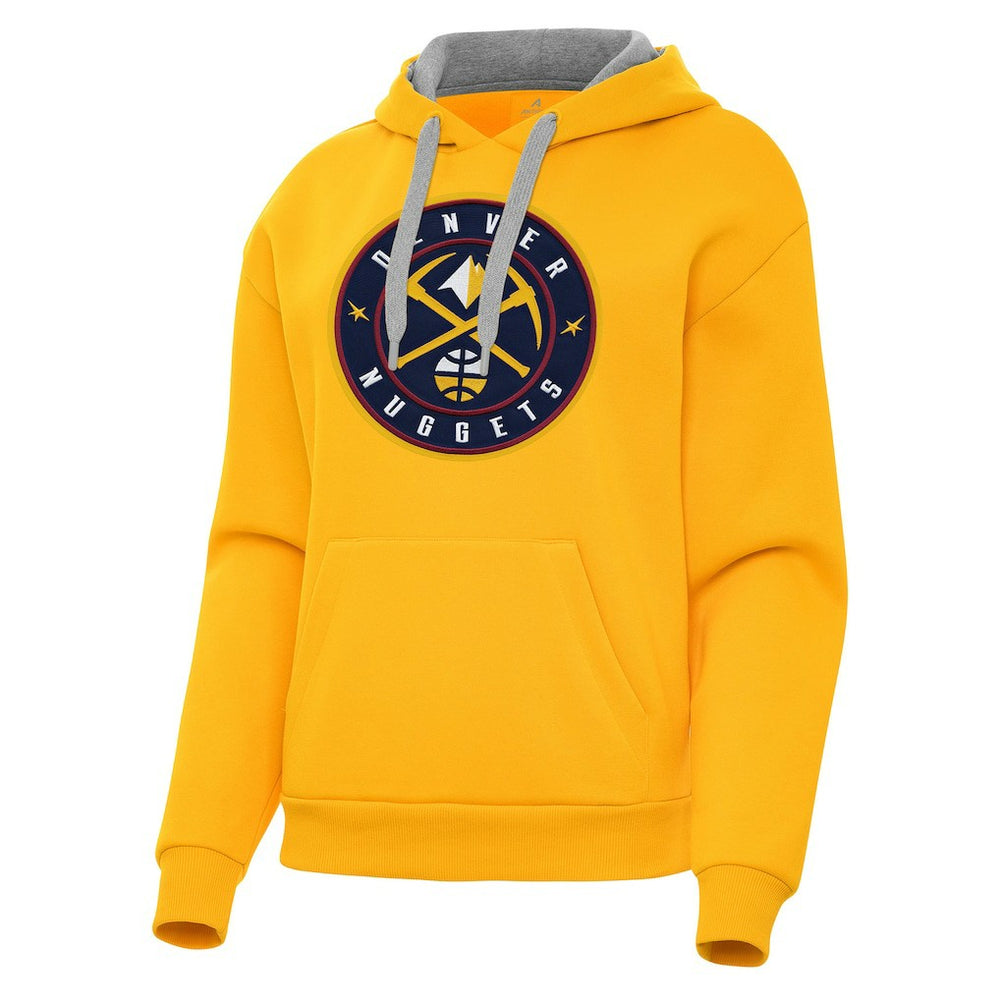 NBA - Denver Nuggets Antigua Women's Victory Pullover Hoodie - Gold
