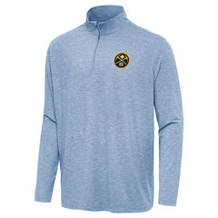 NBA - Denver Nuggets Antigua Hunk Quarter-Zip Top - Heather Blue