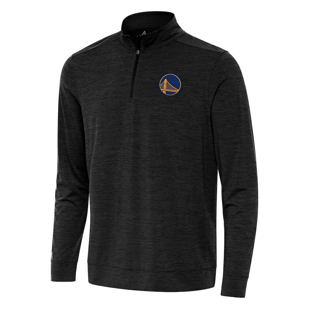 NBA - Golden State Warriors Antigua Bright Quarter-Zip Top - Heather Black