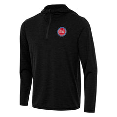 NBA - Detroit Pistons Antigua Tidy Quarter-Zip Hoodie - Heather Black