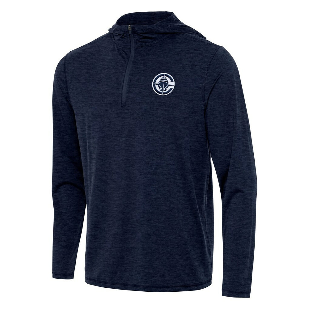 NBA - LA Clippers Antigua Tidy Quarter-Zip Hoodie - Heather Navy