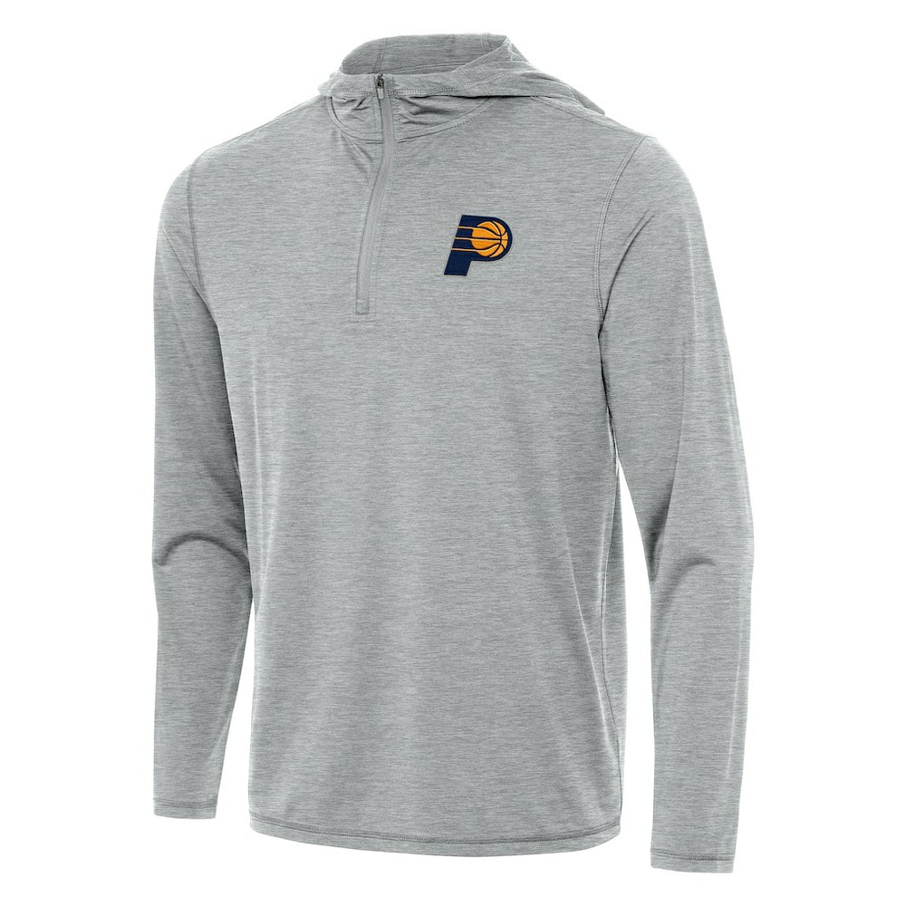 NBA - Indiana Pacers Antigua Tidy Quarter-Zip Hoodie - Heather Gray
