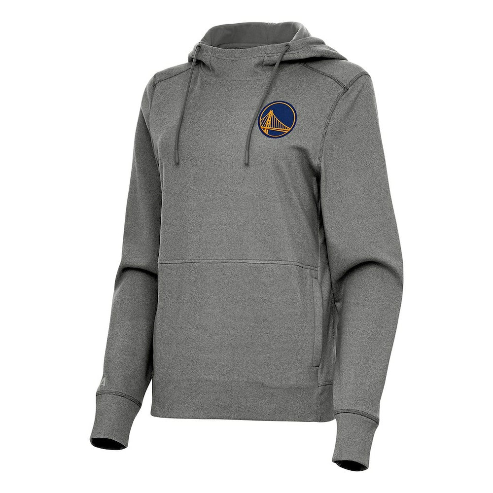 NBA - Golden State Warriors Antigua Women's Justice Pullover Hoodie - Heather Charcoal