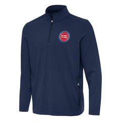 NBA - Detroit Pistons Antigua Perilous Quarter-Zip Sweatshirt - Navy