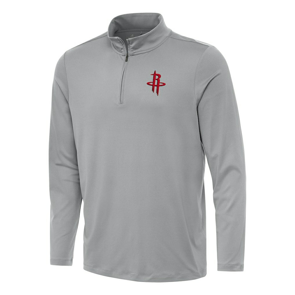 NBA - Houston Rockets Antigua Reprocess Quarter-Zip Top - Gray