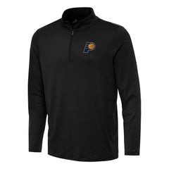 NBA - Indiana Pacers Antigua Reprocess Quarter-Zip Top - Black